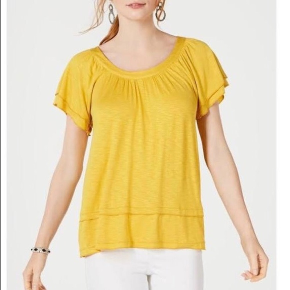 Style & Co Ruffle Sleeve Tunic